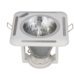 4" Square Downlight with glass 1 *15/18w CFL (3)